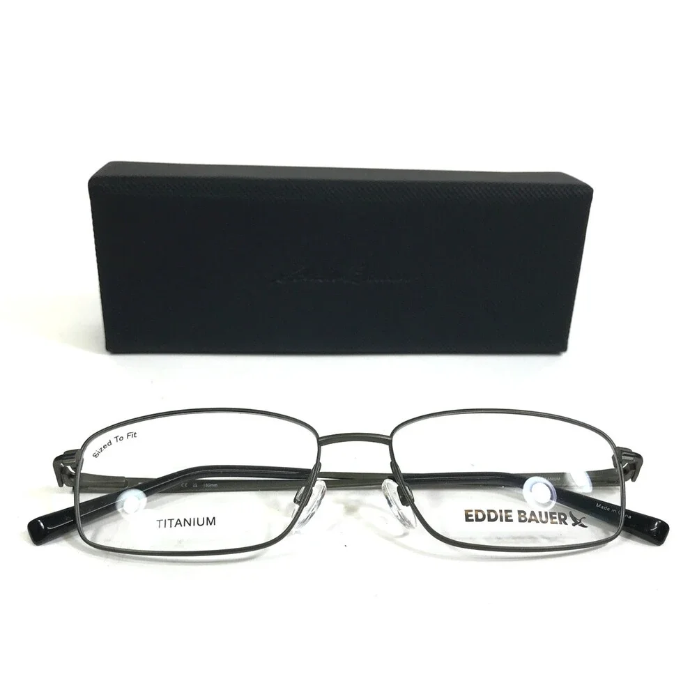 Eddie Bauer Eyeglasses Frames EB32087 GN Green Full Rim Titanium 57-17-150